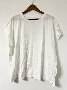 A New Day White Tee 3X Modal Blend Short Sleeve Top